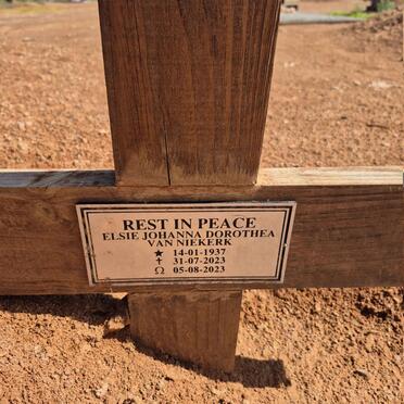 NIEKERK Elsie Johanna Dorothea, van 1937-2023