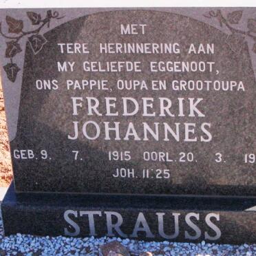 STRAUSS Frederik Johannes 1915-1988