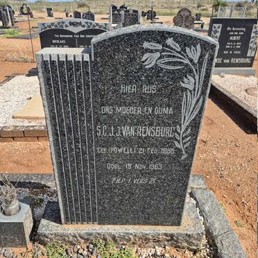 RENSBURG S.C.J., J. van nee POWELL 1888-1963