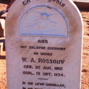 ROSSOUW W.A. 1862-1934