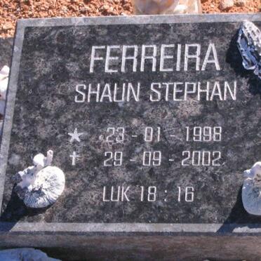 FERREIRA Shaun Stephan 1998-2002