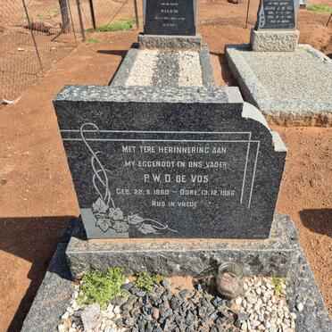 VOS P.W.D., de 1880-1956