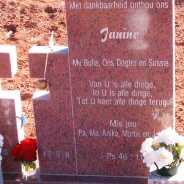 STEYN Janine nee ESTERHUIZEN -2009