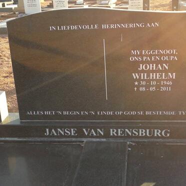 RENSBURG Johan Wilhelm, Janse van 1946-2011