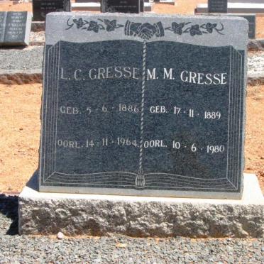 GRESSE L.C. 1886-1964 &amp; M.M. 1889-1980
