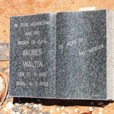 WALTON Andries 1865-1959