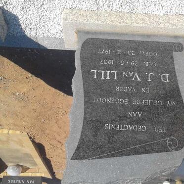 LILL D.J., van 1907-1977 &amp; S.J. 1911-1996