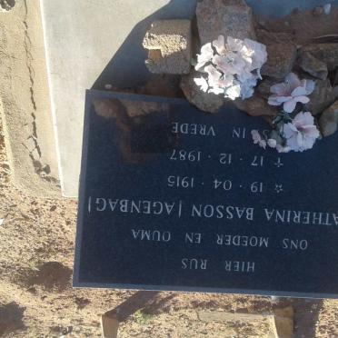 BASSON Catherina nee AGENBAG 1915-1987