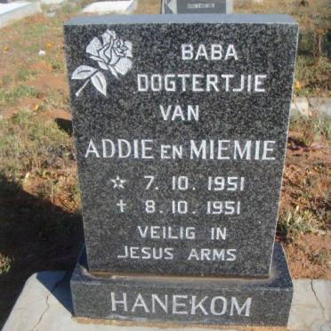 HANEKOM 1951-1951