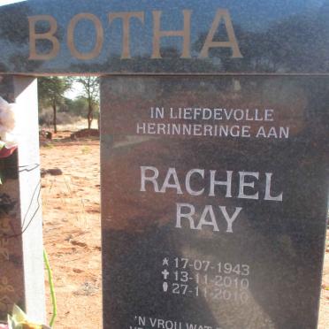 BOTHA Rachel Ray 1943-2010