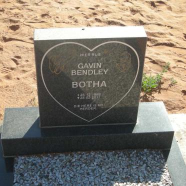 BOTHA Gavin Bendley 1969-2011