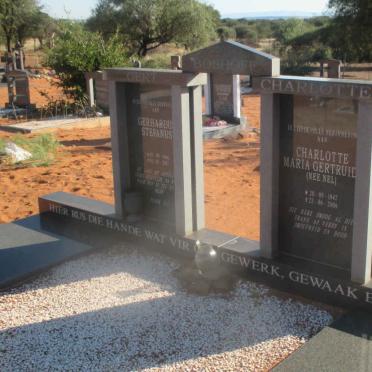BOSHOFF Gerhardus Stefanus 1946-2007 &amp; Charlotte Maria Gertruida NEL 1947-2006