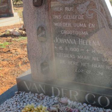 COLFF Johanna Helena, van der 1900-1989