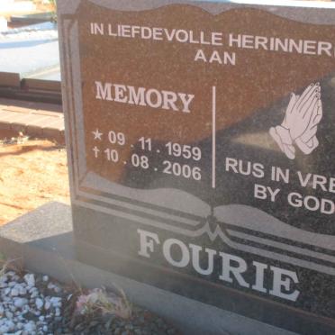 FOURIE Memory 1959-2006