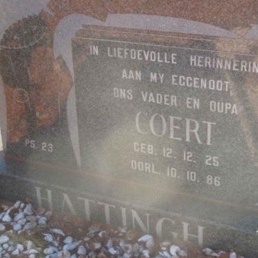 HATTINGH Coert 1925-1986