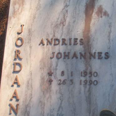 JORDAAN Andries Johannes 1950-1990