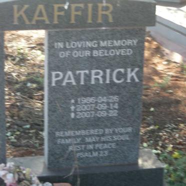 KAFFIR Patrick 1986-2007