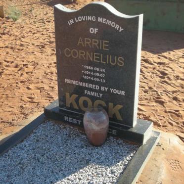 KOCK Arrie Cornelius 1956-2014