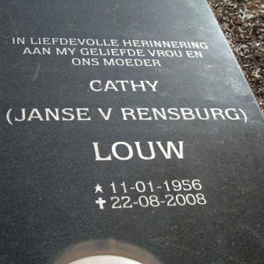LOUW Cathy nee JANSE V. RENSBURG 1956-2008