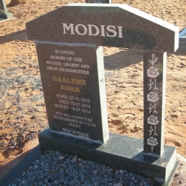 MODISI Gaaleme Anna 1916-2014