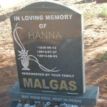 MALGAS Hanna 1930-2013