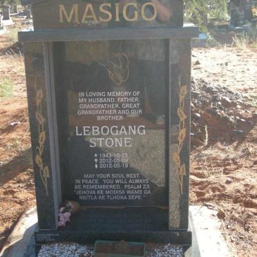 MASIGO Lebogang Stone 1943-2012