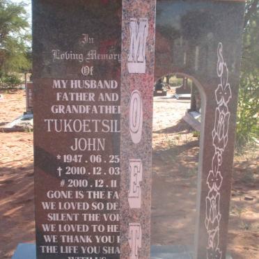 MOETI Tukoetsil John 1947-2010