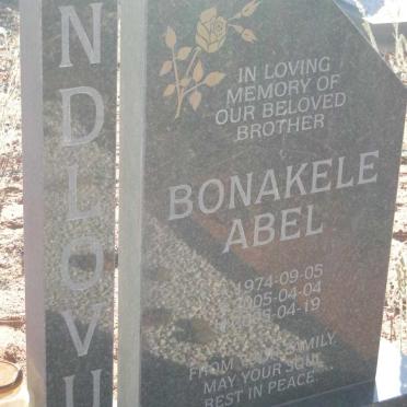 NDLOVU Bonakele Abel 1974-2005