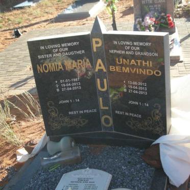 PAULO Nomia Maria 1987-2013 :: PAULO Unathi Bemvindo 2012-2013