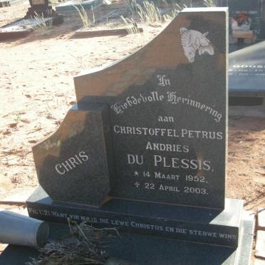 PLESSIS Christoffel Petrus Andries, du 1952-2003