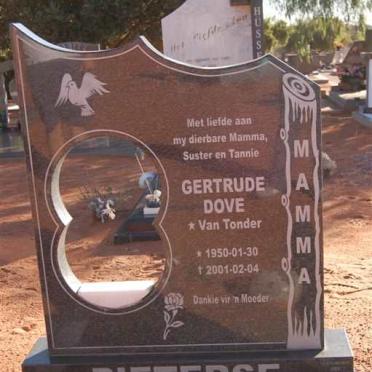 PIETERSE Gertrude Dove nee VAN TONDER 1950-2001