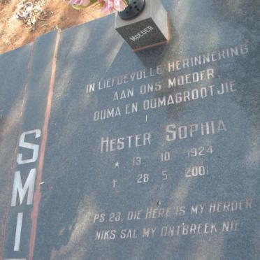SMIT Johannes Jacobus 1917-1999 &amp; Hester Sophia 1924-2001