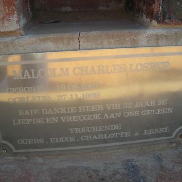 LOSPER Malcolm Charles 1967-1999