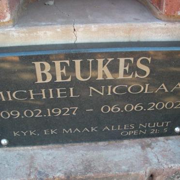 BEUKES Michiel Nicolaas 1927-2002