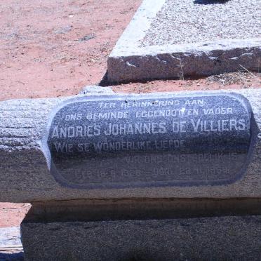 VILLIERS Andries Johannes, de 1926-1958