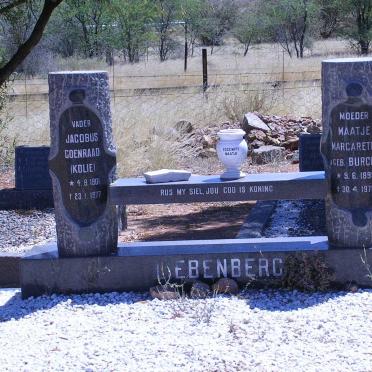 LIEBENBERG Jacobus Coenraad 1904-1977 &amp; Maatje Margaretha BURGER 1895-1979