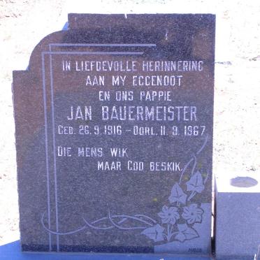 BAUERMEISTER Jan 1916-1967