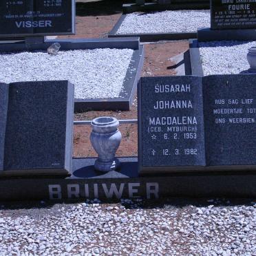 BRUWER Susarah Johanna Magdalena geb. MYBURGH 1953-1982