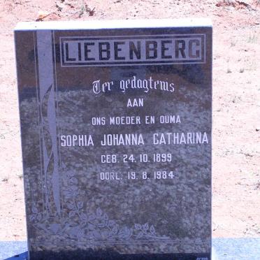 LIEBENBERG Sophia Johanna Catharina 1899-1984