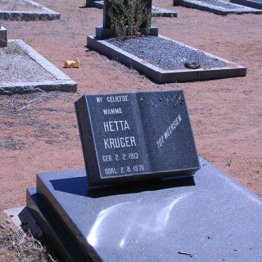 KRUGER Hetta 1913-1976