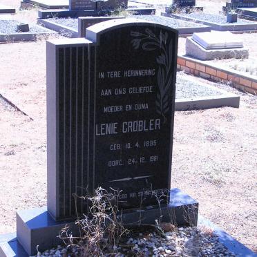 GROBLER Lenie 1895-1961