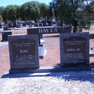 HAYES Jury 1895-1968 &amp; Anna M. 1903-1983