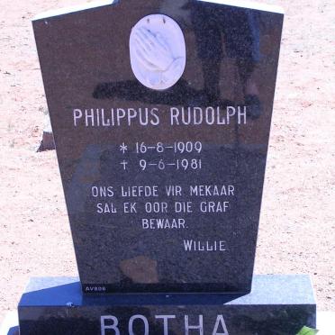 BOTHA Philippus Rudolph 1909-1981