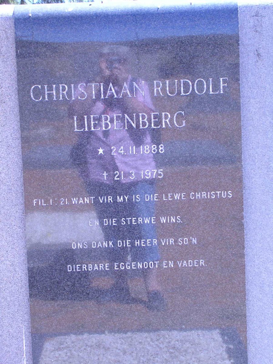 LIEBENBERG Christiaan Rudolf 1888-1975