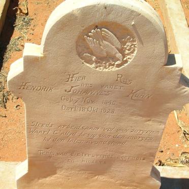 KUHN Hendrik Johannes 1846-1928