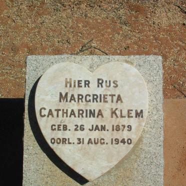 KLEM Margrieta Catharina 1879-1940