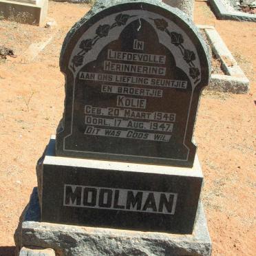 MOOLMAN Kolie 1946-1947