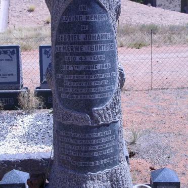 MERWE Gabriel Johannes, v.d. -1945