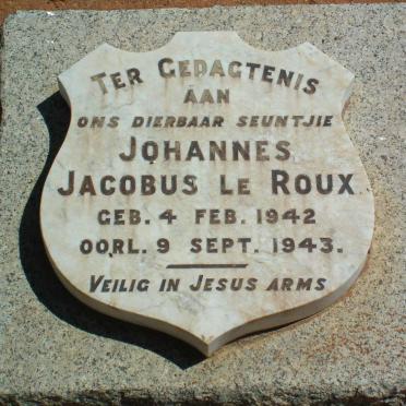 ROUX Johannes Jacobus, le 1942-1943