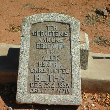 BOTHA Hendrik Christoffel 1869-1930